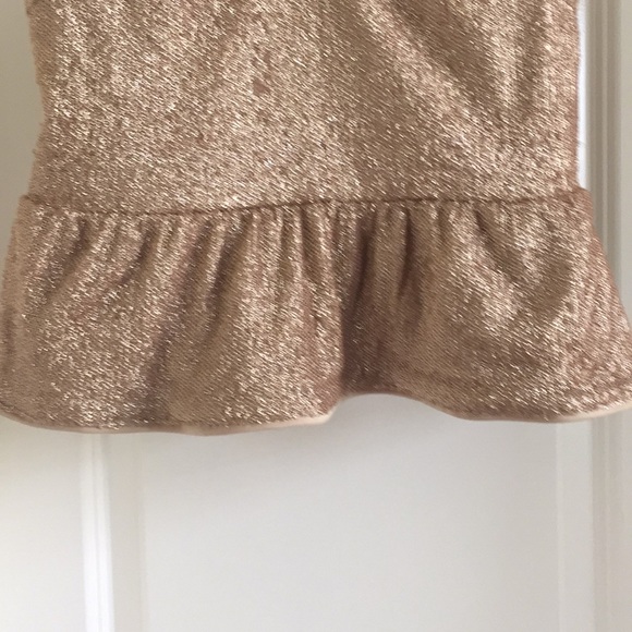 SOLD Peplum sequin gold top - Picture 5 of 8